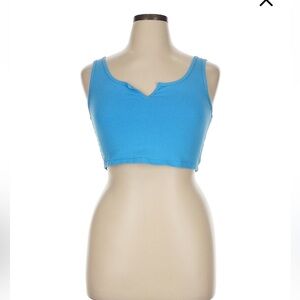 Sky Blue Women’s Crop Tank XS